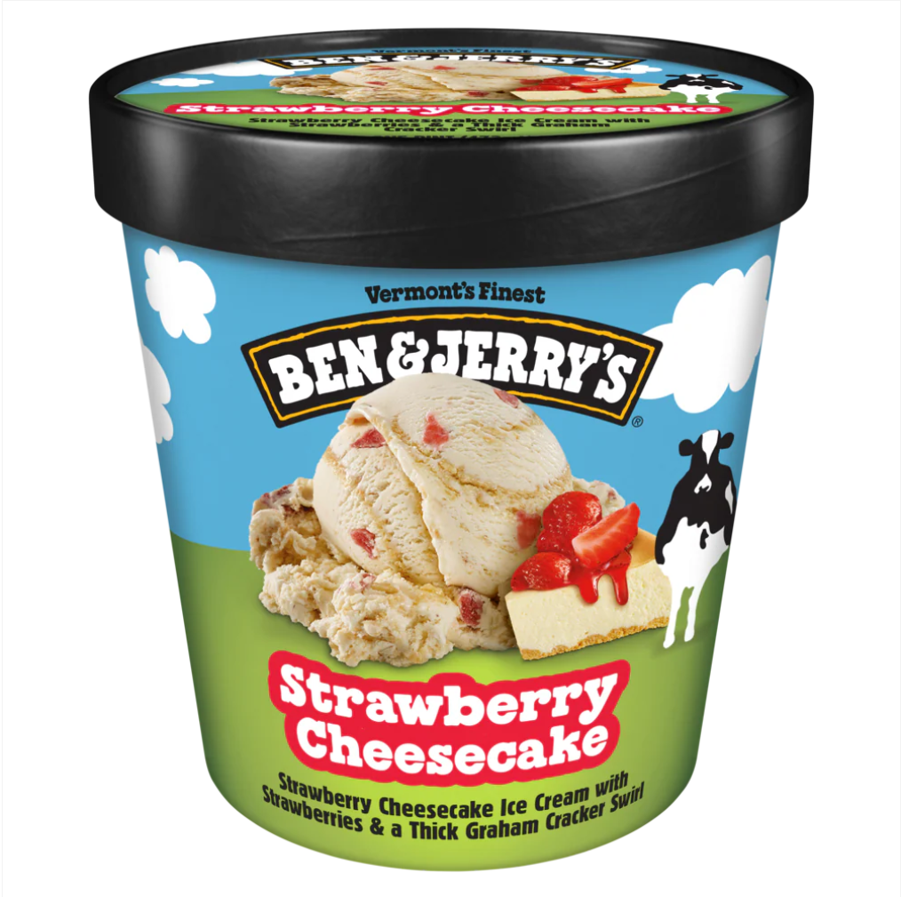 BEN & JERRY´S STRAWBERRY CHEESE CAKE